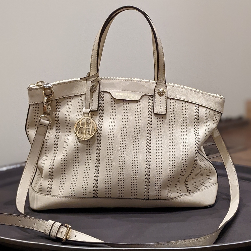 henri bendel 57th West Stitch Satchel/Tote Bag